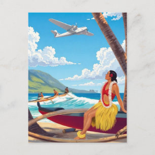 Vintage Hawaii Travel Holiday Postcard