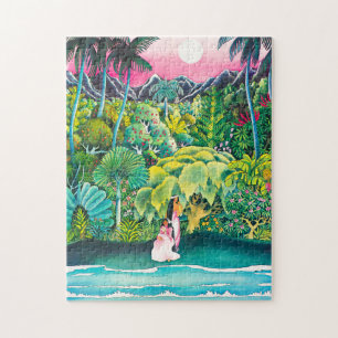 Vintage Hawaii Travel  Jigsaw Puzzle