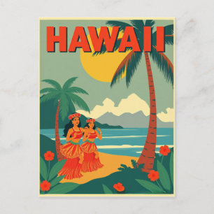 Vintage Hawaii Travel Postcard