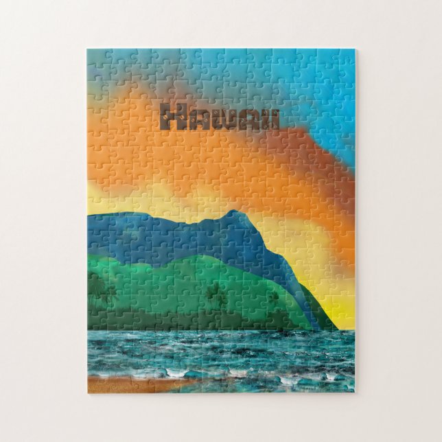 Vintage Hawaii Travel Poster Puzzle (Vertical)