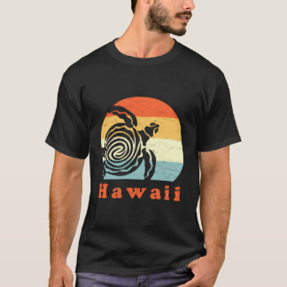 Vintage Hawaii Tribal Sea Turtle Hawaii Vacation G T-Shirt
