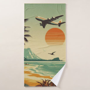Vintage Hawaii/Tropical  Bath Towel