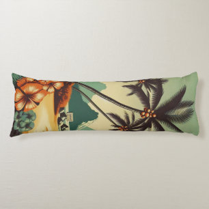Vintage Hawaii/Tropical Body Pillow