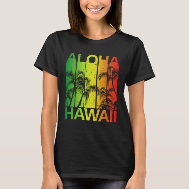 Vintage Hawaiian Islands Aloha T-Shirt (Front)