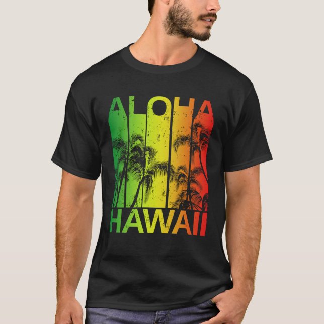 Vintage Hawaiian Islands Aloha T-Shirt (Front)