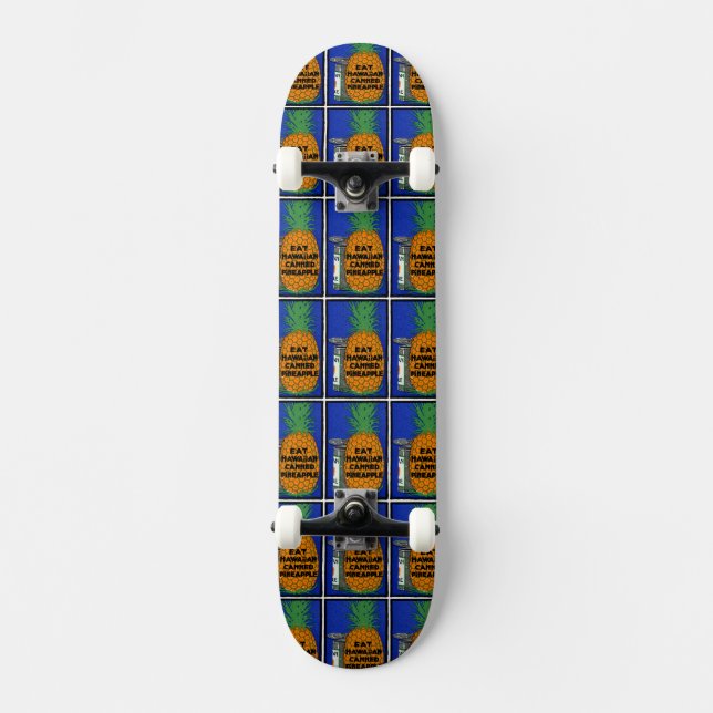 Vintage Hawaiian Pineapple Skateboard (Front)