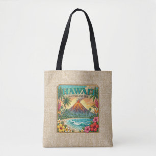 Vintage Hawaiian Travel Posters - Reversible Tote Bag