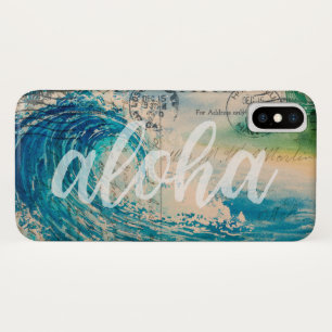 Vintage Hawaiian Wave Postcard Case-Mate iPhone Case