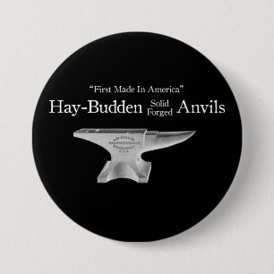 Vintage Hay-Budden Anvil 3 Inch Round Button