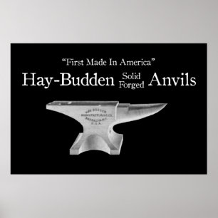 Vintage Hay-Budden Anvil Poster