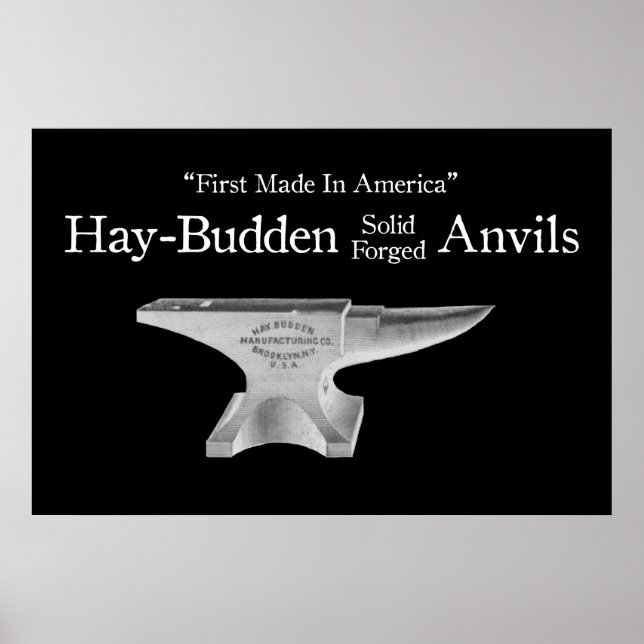 Vintage Hay-Budden Anvil Poster (Front)