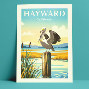 Vintage Hayward California Postcard