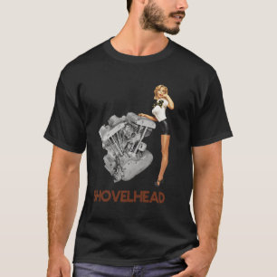 Vintage Hd Motorcycle Vtwin Shovelhead Engine Retr T-Shirt
