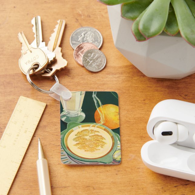 Vintage Health Foods, Beverages, Healthy Breakfast Keychain (Desk)