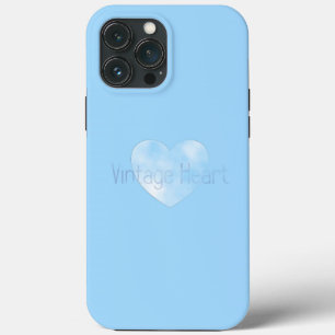 Vintage Heart 1 - Beautiful Vintage Blue Case
