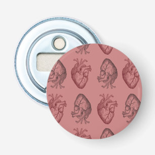 Vintage Heart Illustration Bottle Opener