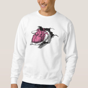 Vintage Heart On Hand Through Crack Sweatshirt