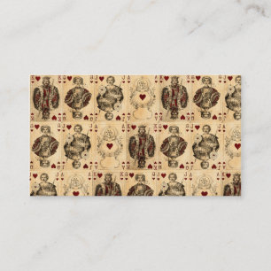 Vintage Hearts Playing Cards Queen King Jack Ace