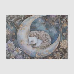 Vintage Hedgehog Forest Floral William Morris Tissue Paper