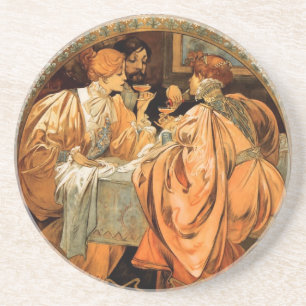 Vintage Heidsieck & Co Monopole Reims Wine Label Coaster