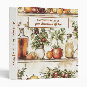 Vintage Heirloom Cookbook Grandma's Recipes  Binder