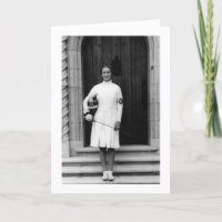 Vintage Helene Mayer Fencing Photo Note Card