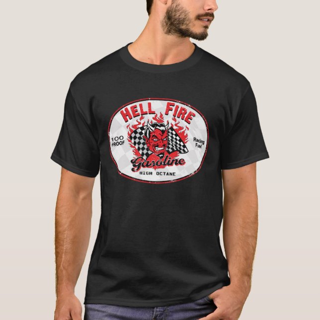 Vintage Hell Fire Gasoline T-Shirt (Front)