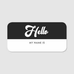 Vintage Hello my name is Dry erase Tag