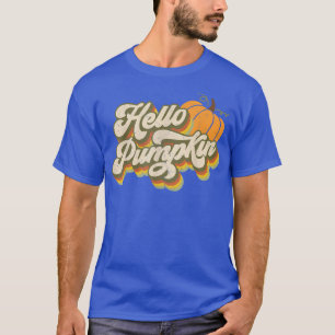 Vintage Hello Pumpkin Spice Maple Fall Autumn Coll T-Shirt