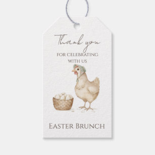 Vintage Hen and Eggs Country Farm Gift Tags