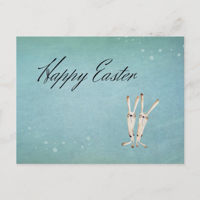 Vintage Hen Happy Easter Postcard (Front)