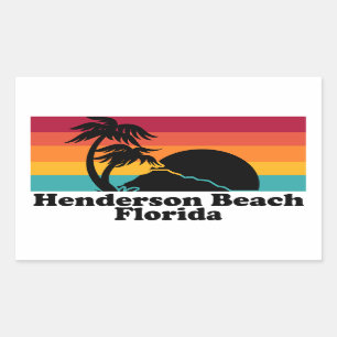Vintage Henderson Beach Florida Sticker
