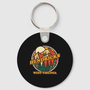 Vintage Hendricks West Virginia Mountain Hiking So Keychain