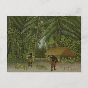 Vintage Henri Rousseau Banana Harvest Postcard