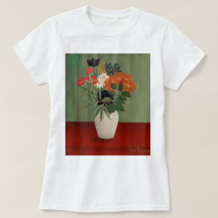 Vintage Henri Rousseau Sage Green Floral Art Print T-Shirt