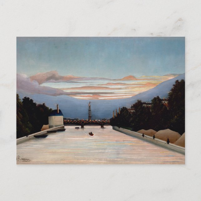 Vintage Henri Rousseau The Eiffel Tower Postcard (Front)