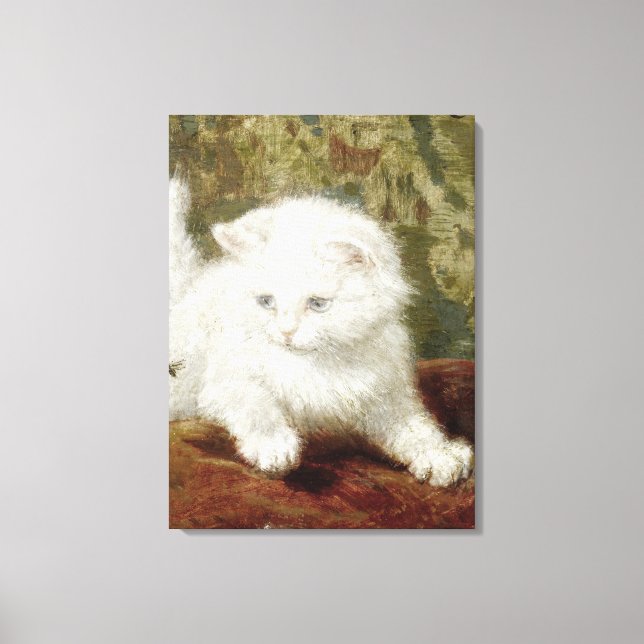 Vintage Henriette Ronner-Knip Curiousity Canvas Print (Front)