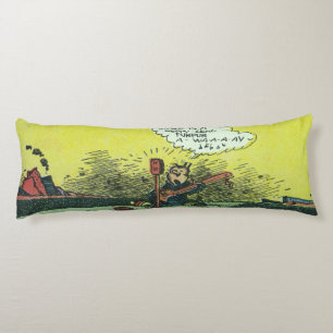 Vintage “Heppy Land” Body Pillow