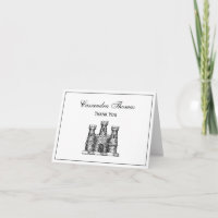 Vintage Heraldic Castle Emblem Coat of Arms Crest