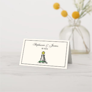 Vintage Heraldic Medieval Castle Emblem Crest Ivor Place Card