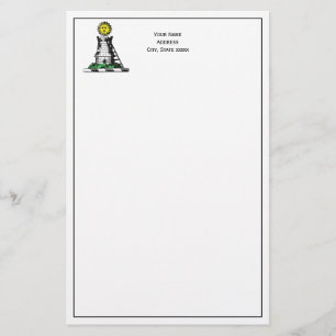 Vintage Heraldic Medieval Castle Emblem Crest Stationery