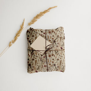 Vintage Herbarium Pressed Flower Botanical Tissue Paper