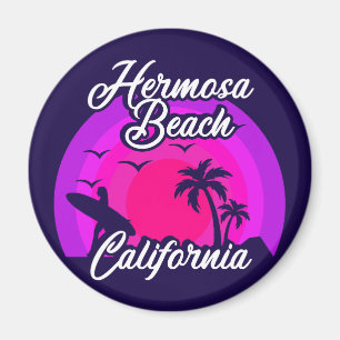 Vintage Hermosa Beach California Magnet