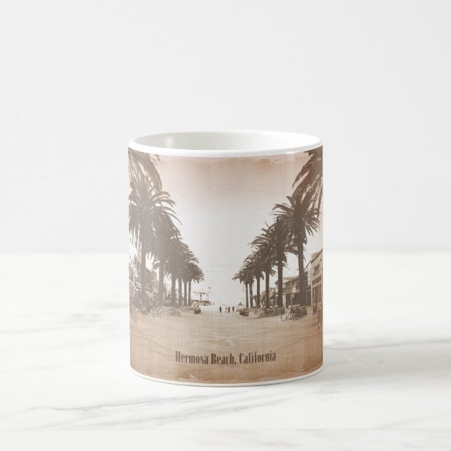 Vintage Hermosa Beach Coffee Mug (Center)