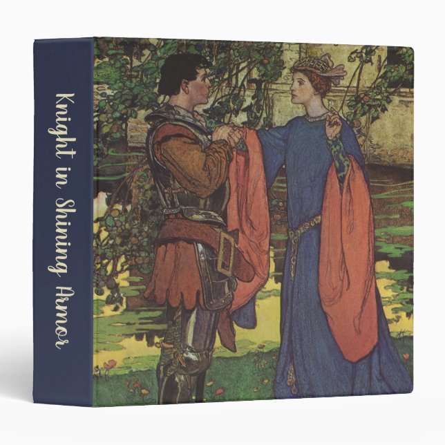 Vintage Hero Prince Knight Shining Armour Princess Binder (Front/Spine)