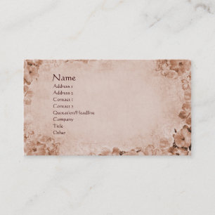 Vintage Hibiscus Business Card