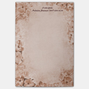 Vintage Hibiscus Post-it-Notes (customizable) Post-it Notes