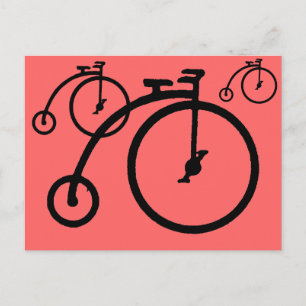 Vintage High Bike Postcard