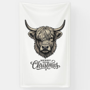 Vintage Highland Cow Merry Christmas Shirt_1 Banner