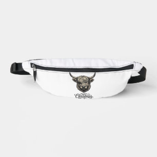 Vintage Highland Cow Merry Christmas Shirt_1 Fanny Pack